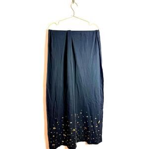 Black and gold star wrap scarf